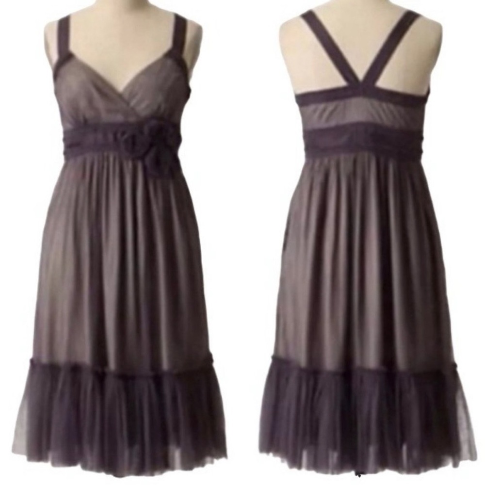 ANTHROPOLOGIE Moulinette Sours 
Lavender Tulle Dress, Size 12